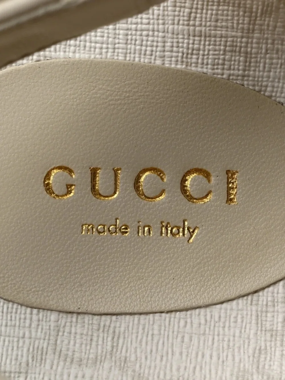 New Gucci GG Supreme Canvas Angelina Platform Sandals Shoes Slingbacks 35.5